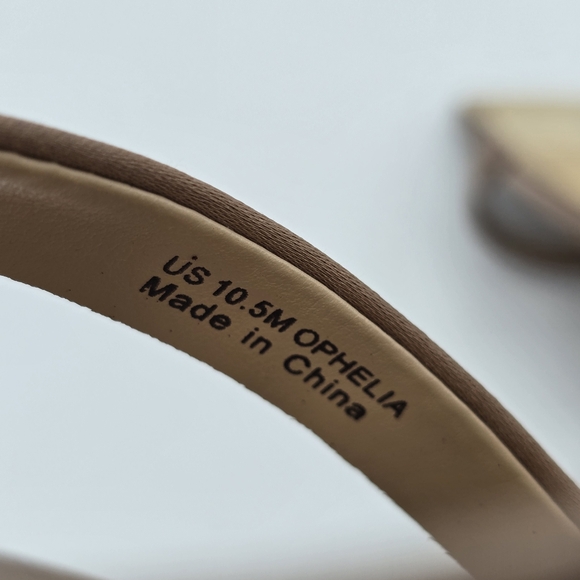 NWOT Sam Edelman Ophelia Heeled Ankle Strap Sandals, Soft Praline, Women's 10.5 - Picture 11 of 16
